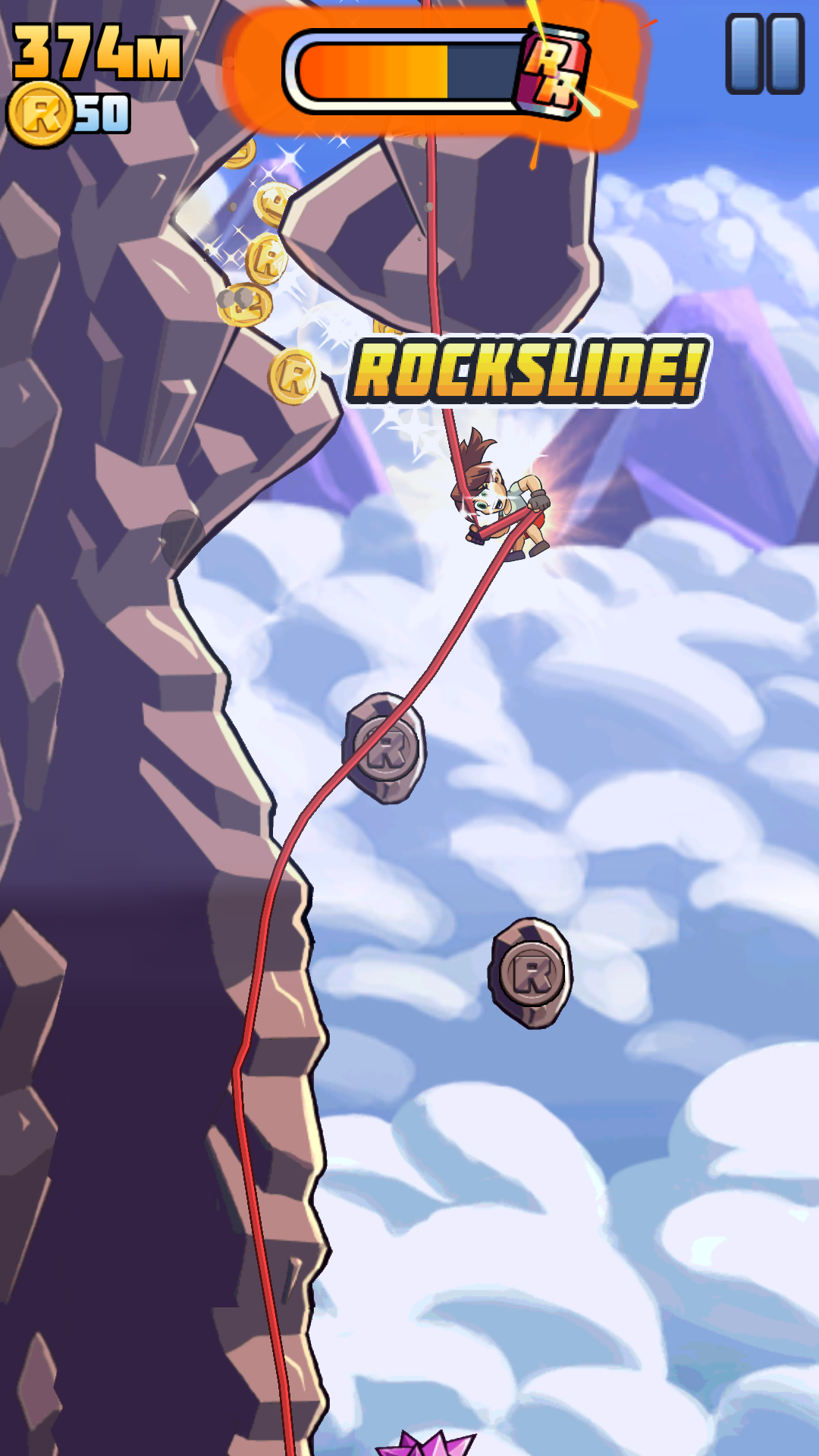 androidアプリ Radical Rappelling攻略スクリーンショット4
