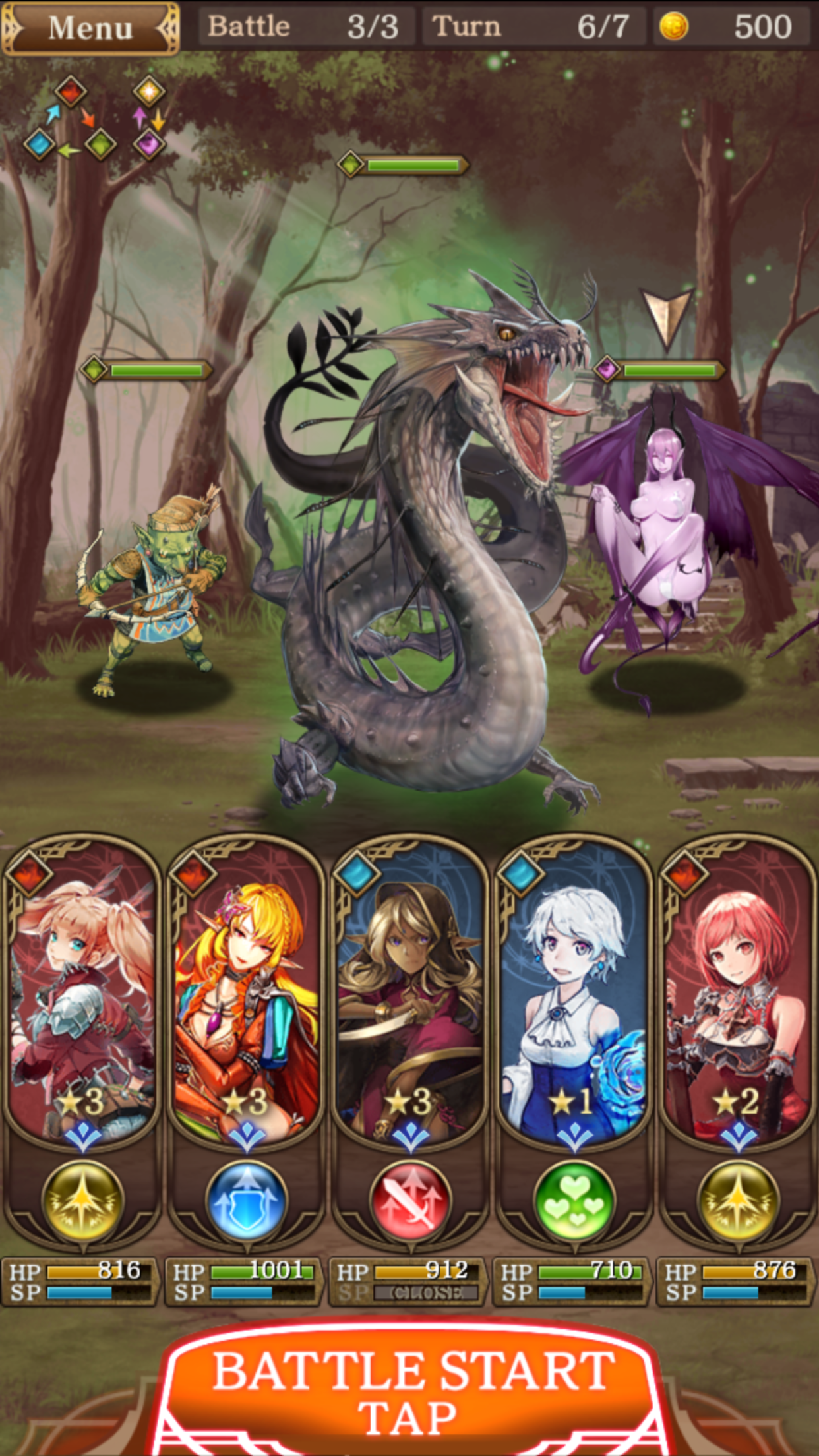 androidアプリ グランスフィア 宿命の王女と竜の騎士攻略スクリーンショット4