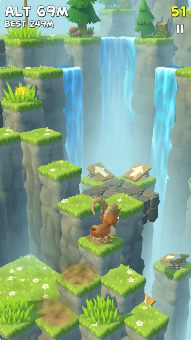 androidアプリ Mountain Goat Mountain攻略スクリーンショット1
