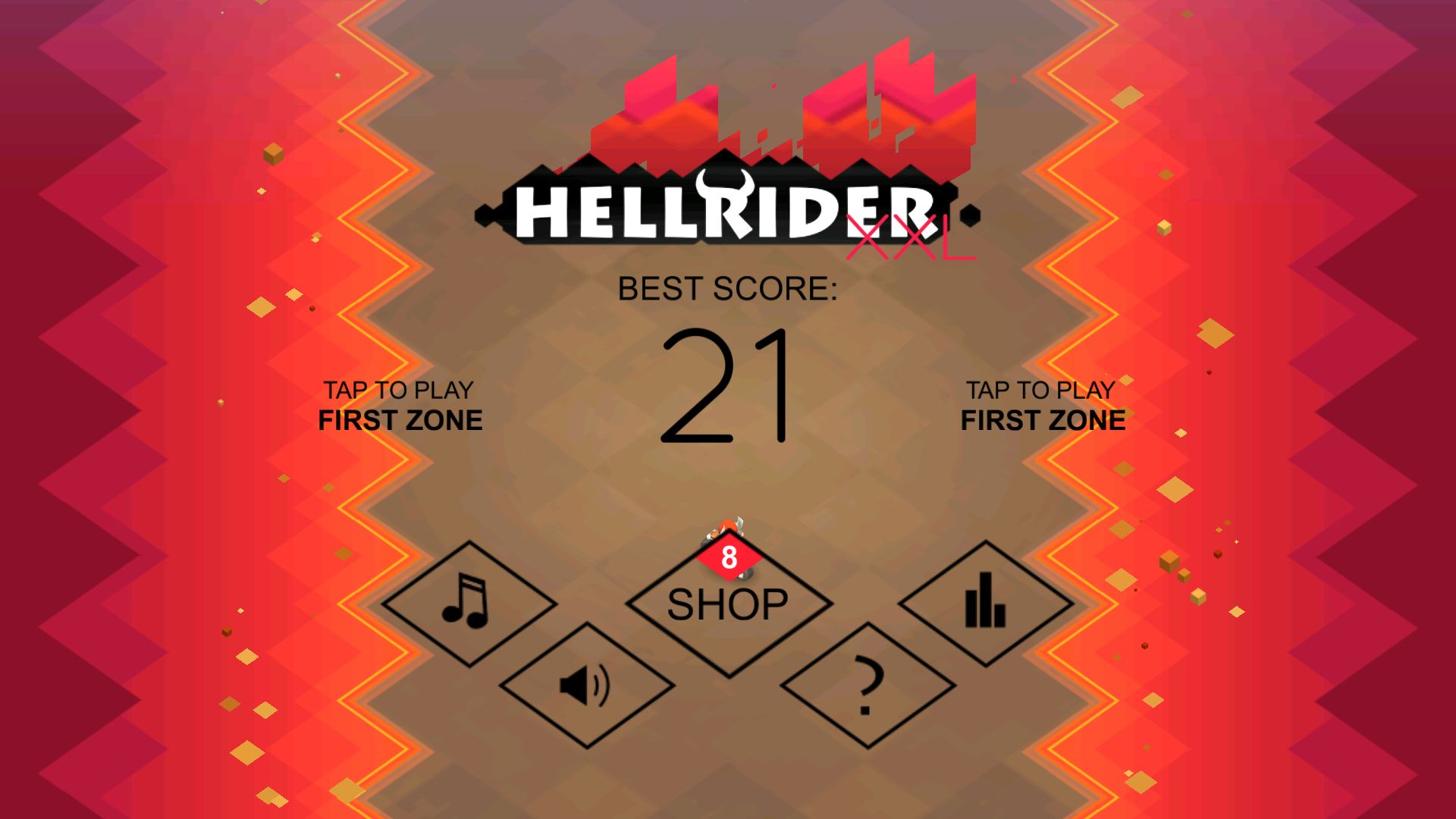 androidアプリ Hellrider攻略スクリーンショット1