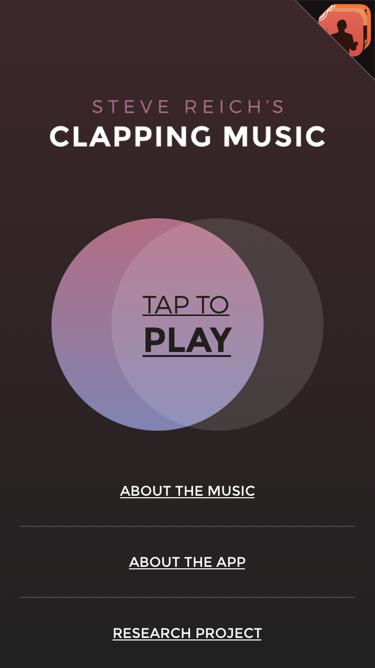 androidアプリ Steve Reich’s Clapping Music攻略スクリーンショット1