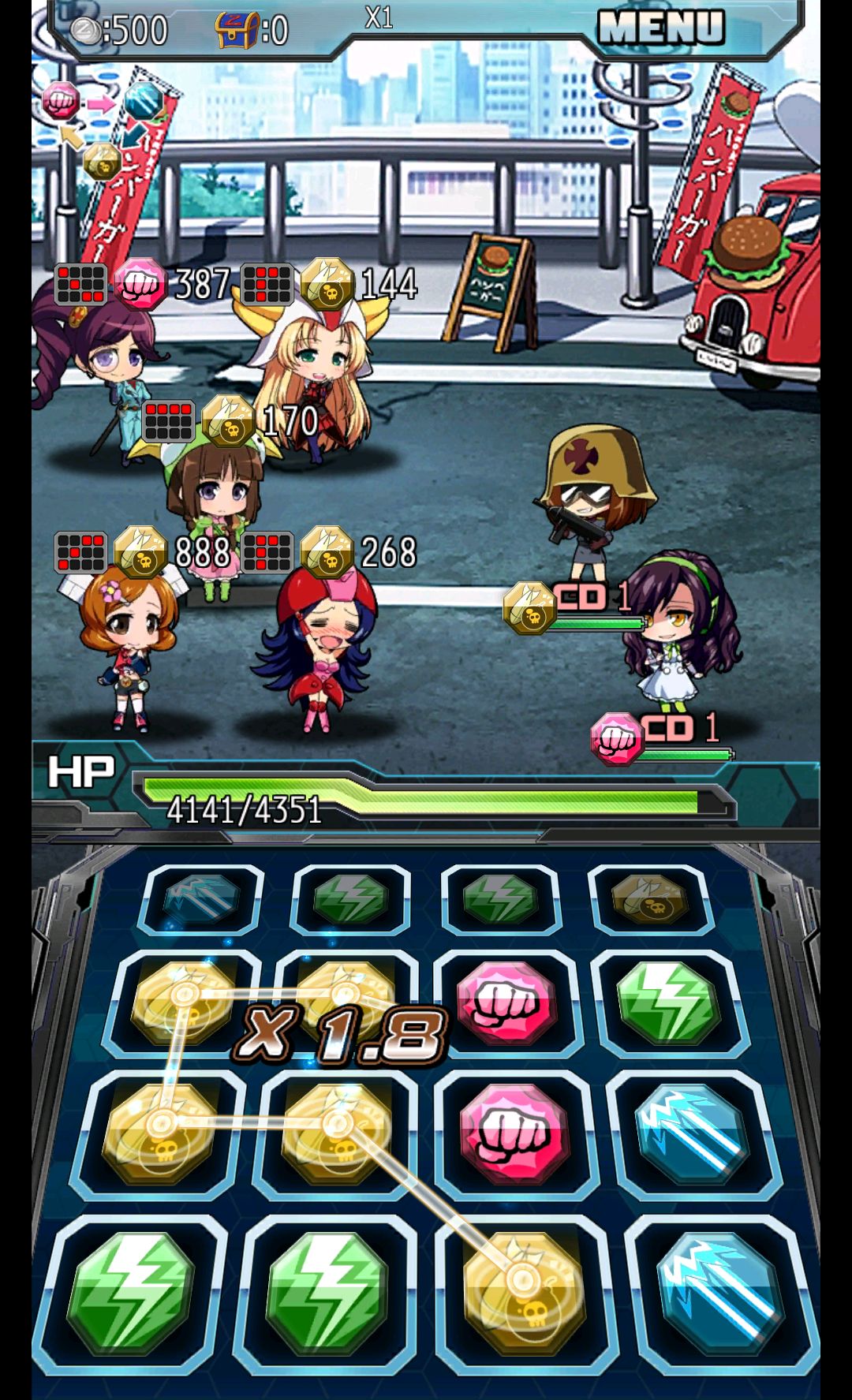 androidアプリ ロボットガールズZ フルボッコバトル攻略スクリーンショット2
