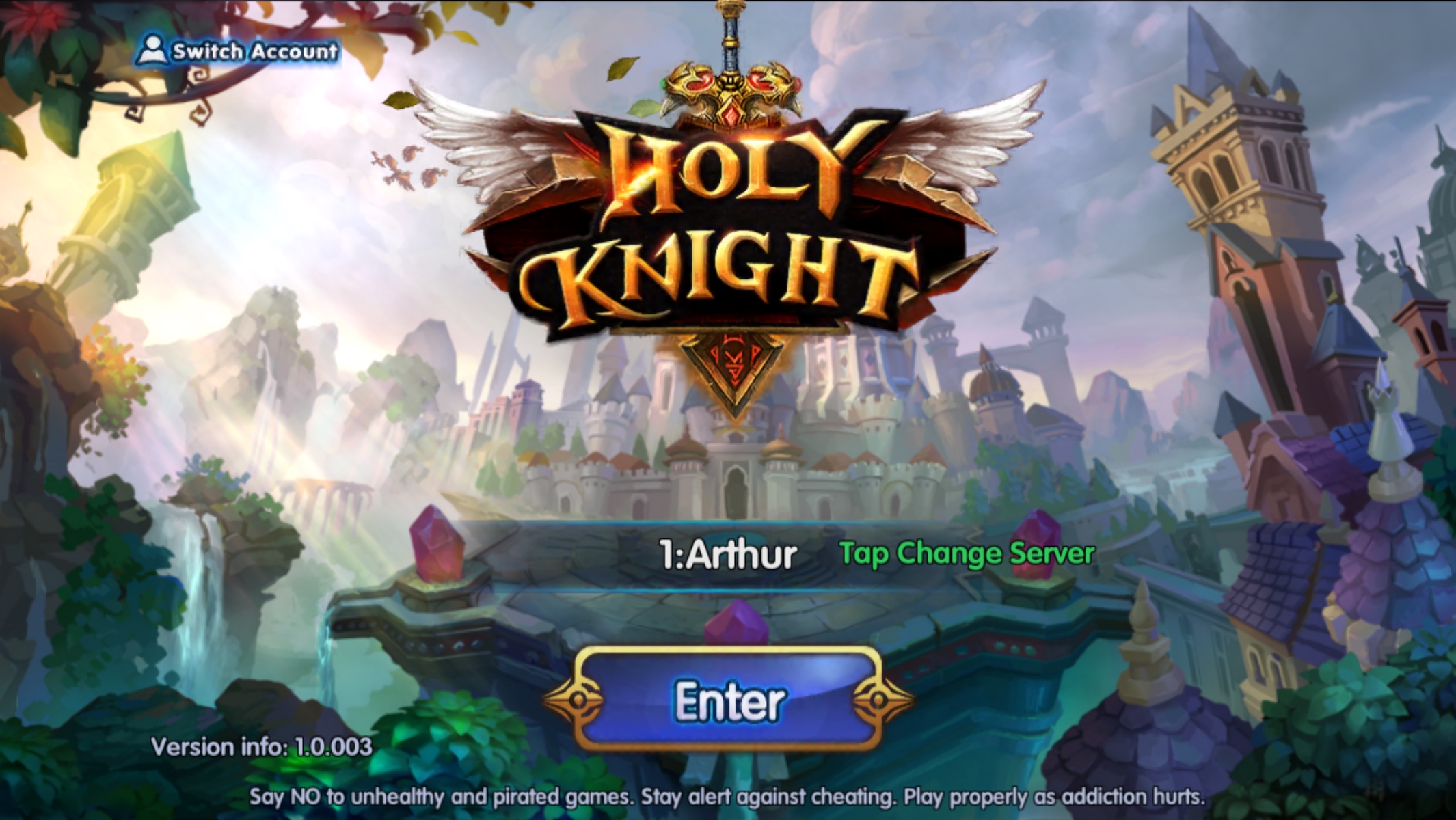 androidアプリ HOLY KNIGHT攻略スクリーンショット1