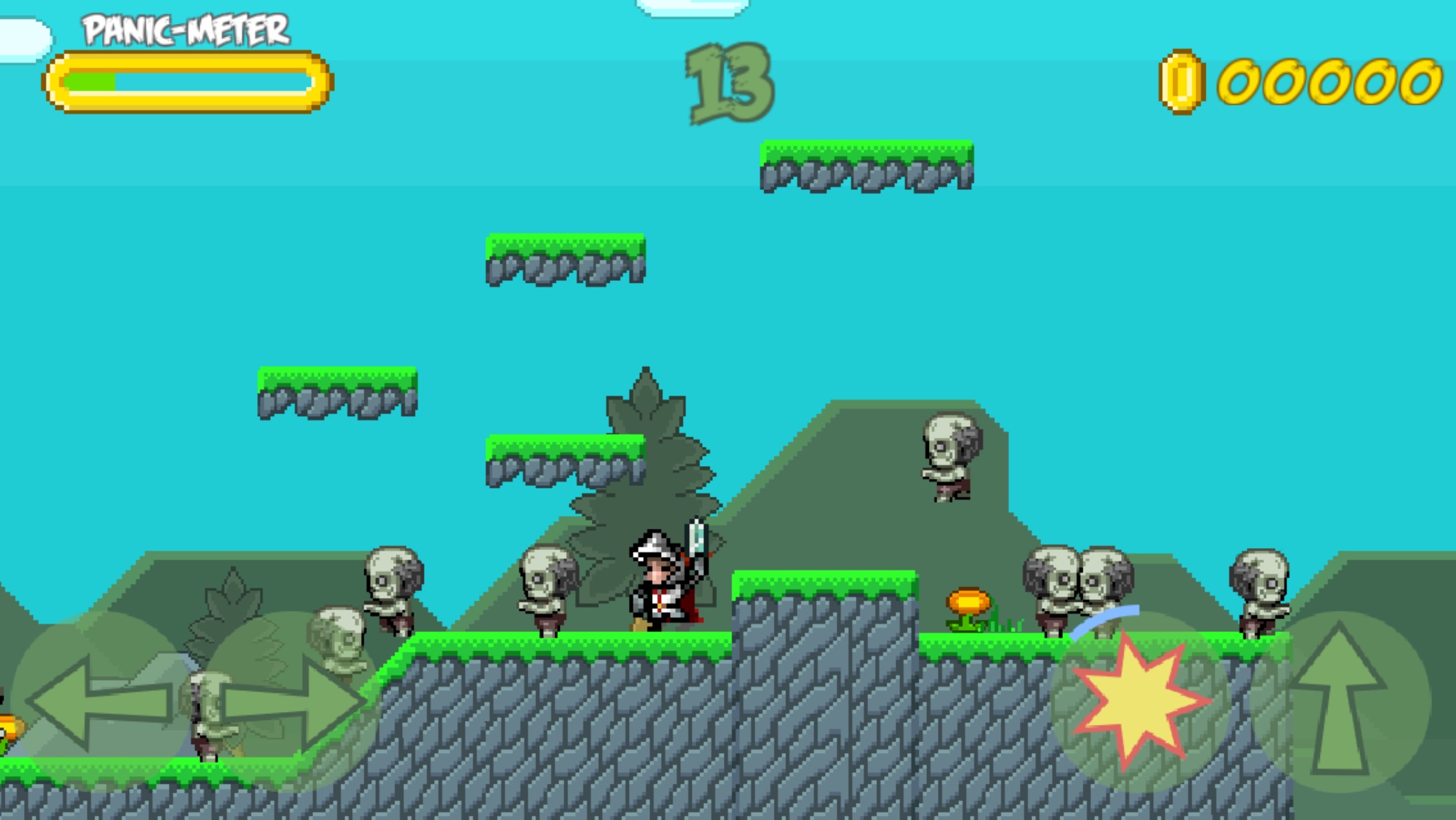 androidアプリ Zombie Panic!!攻略スクリーンショット1