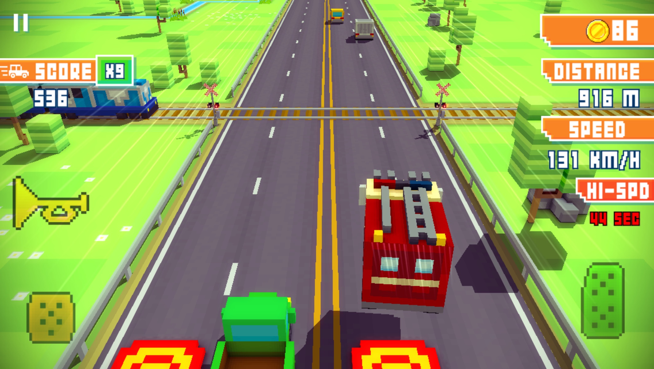 androidアプリ Blocky Highway攻略スクリーンショット2