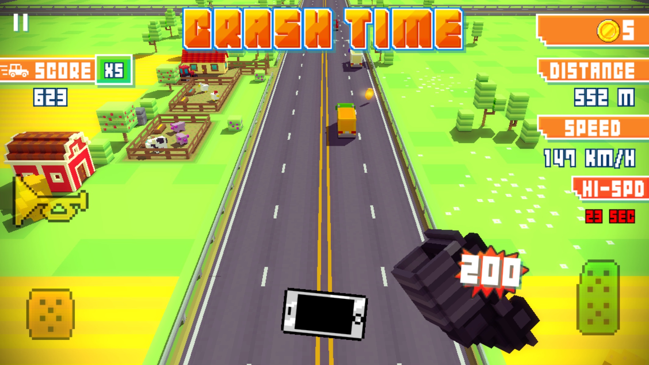 androidアプリ Blocky Highway攻略スクリーンショット4
