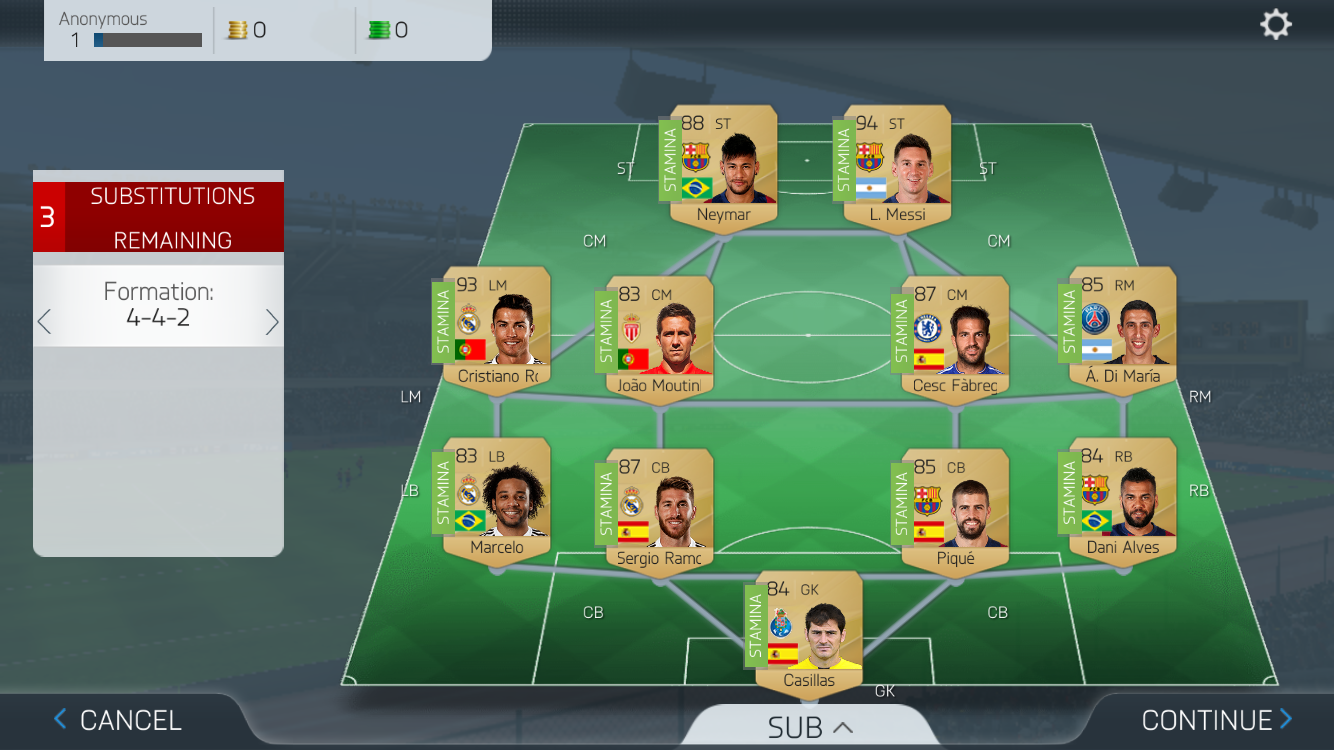 androidアプリ FIFA 16 Ultimate Team™攻略スクリーンショット5
