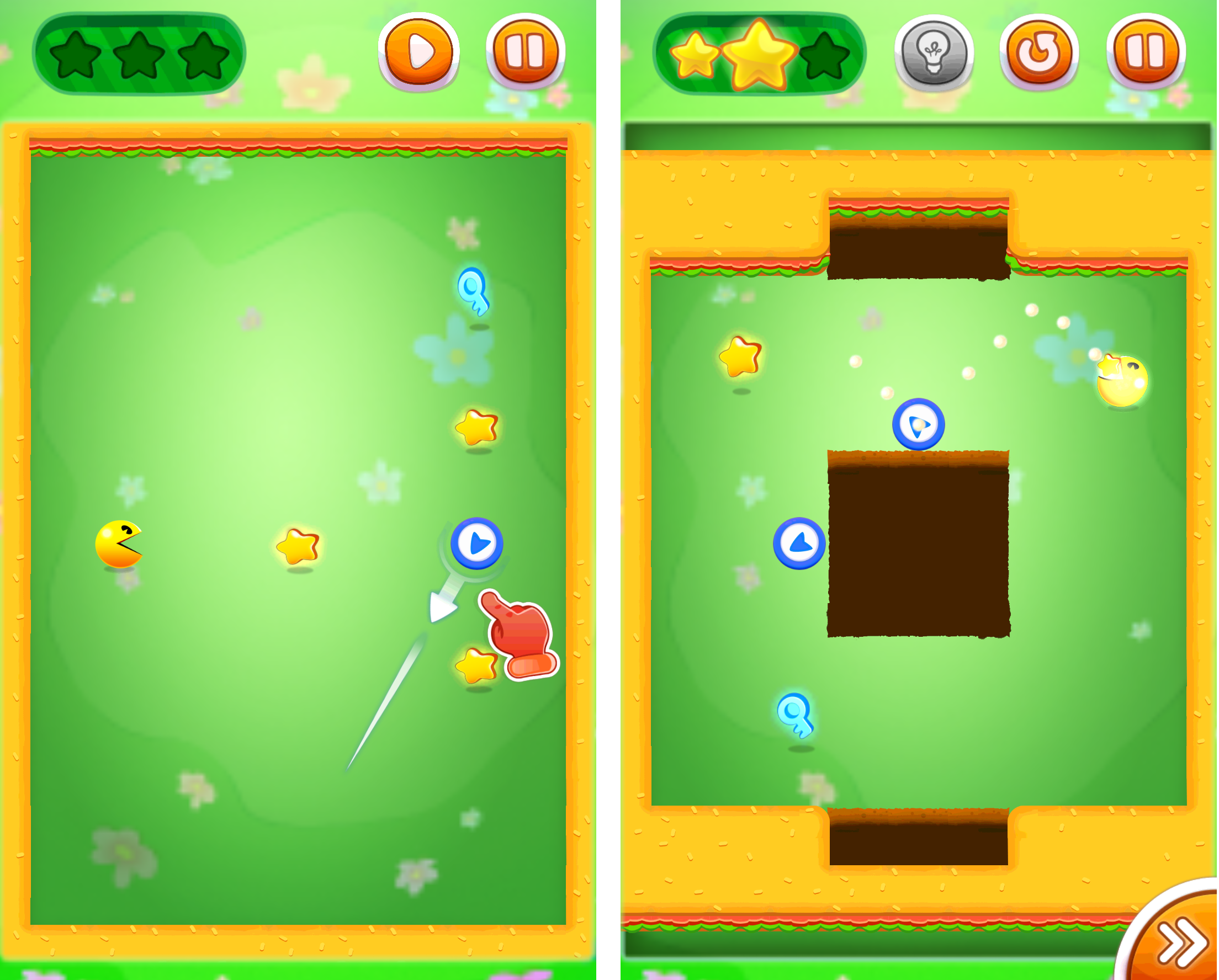PAC-MAN Bounce - パズルアドベンチャー androidアプリスクリーンショット1