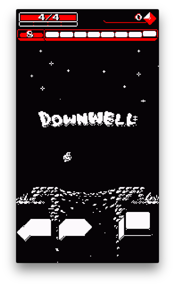androidアプリ Downwell攻略スクリーンショット1