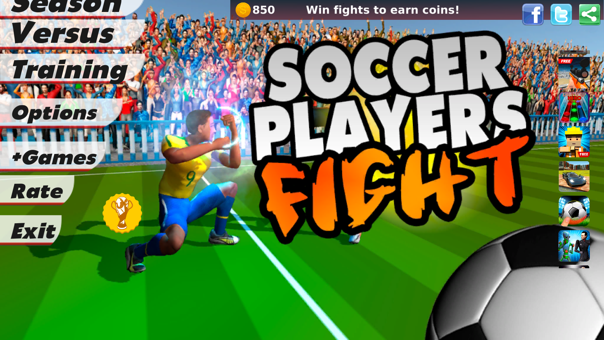androidアプリ Soccer Players Fight 2016攻略スクリーンショット1