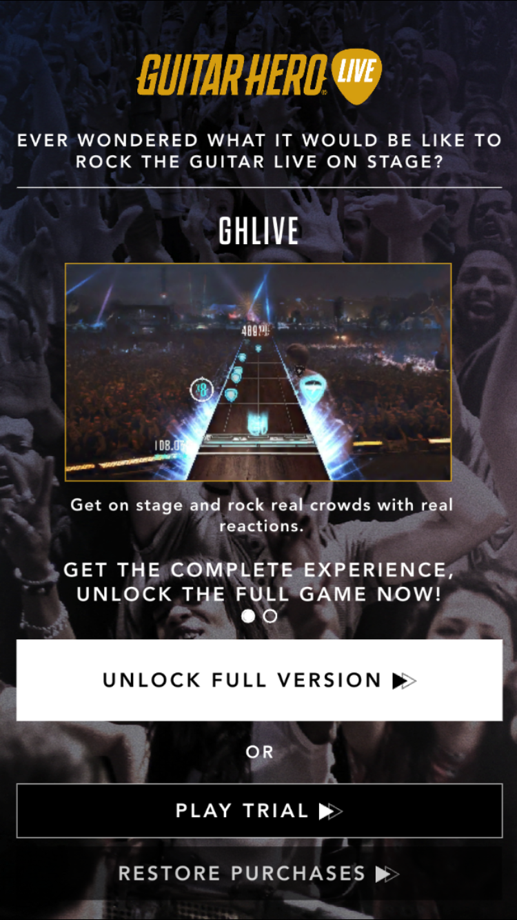 androidアプリ Guitar Hero® Live攻略スクリーンショット1