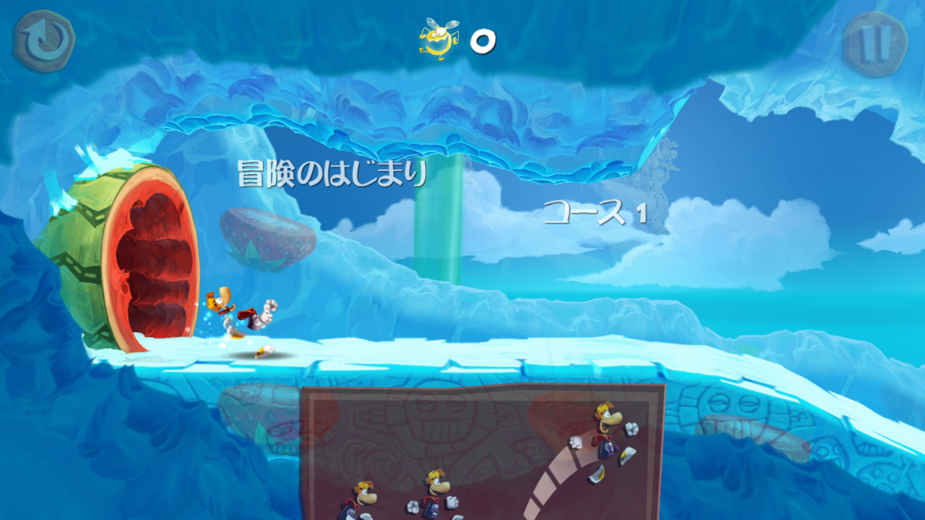 androidアプリ Rayman Fiesta Run(レイマン フィエスタ ラン)攻略スクリーンショット1