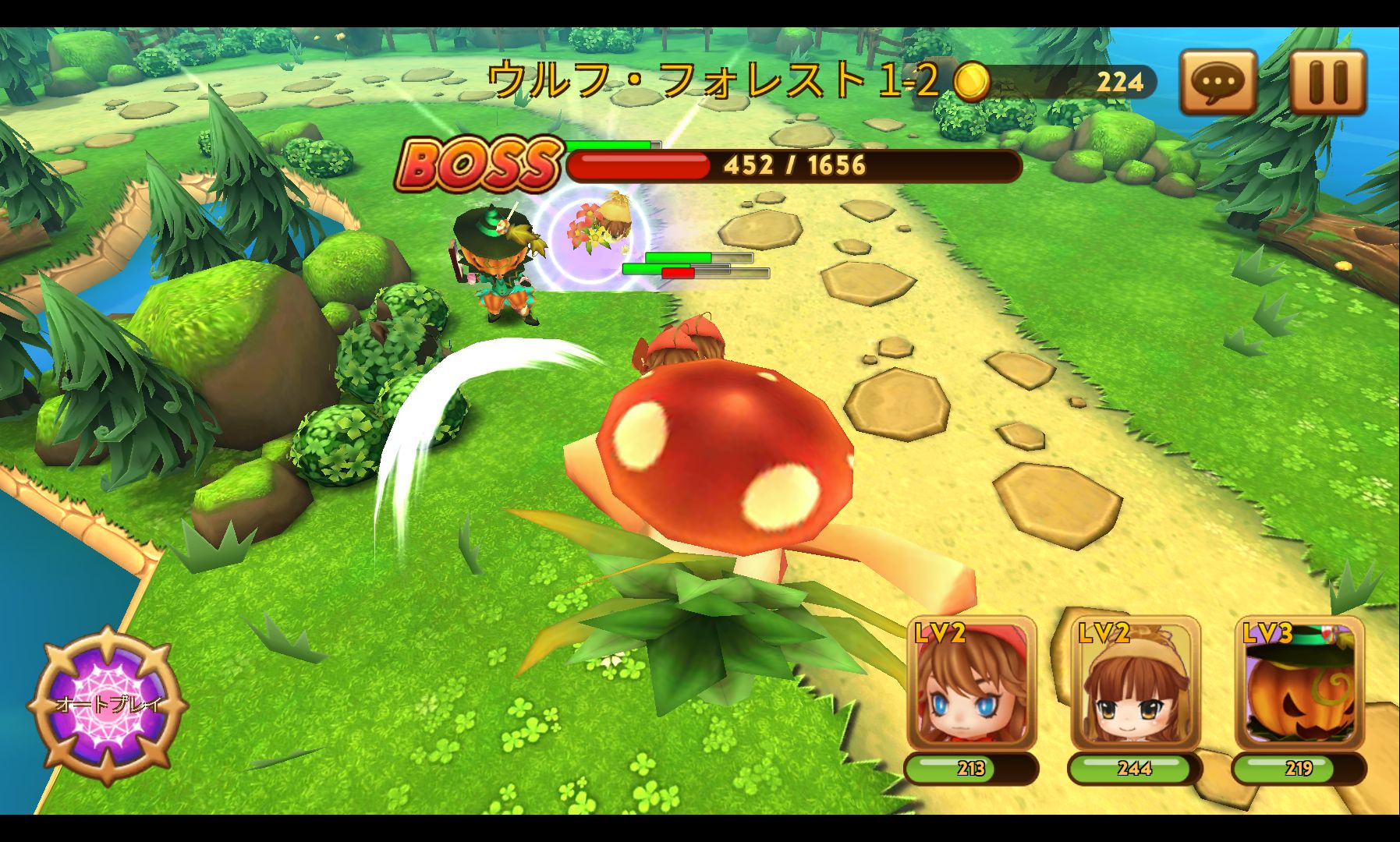 androidアプリ Under Story ~童話世界の勇者たち~攻略スクリーンショット4