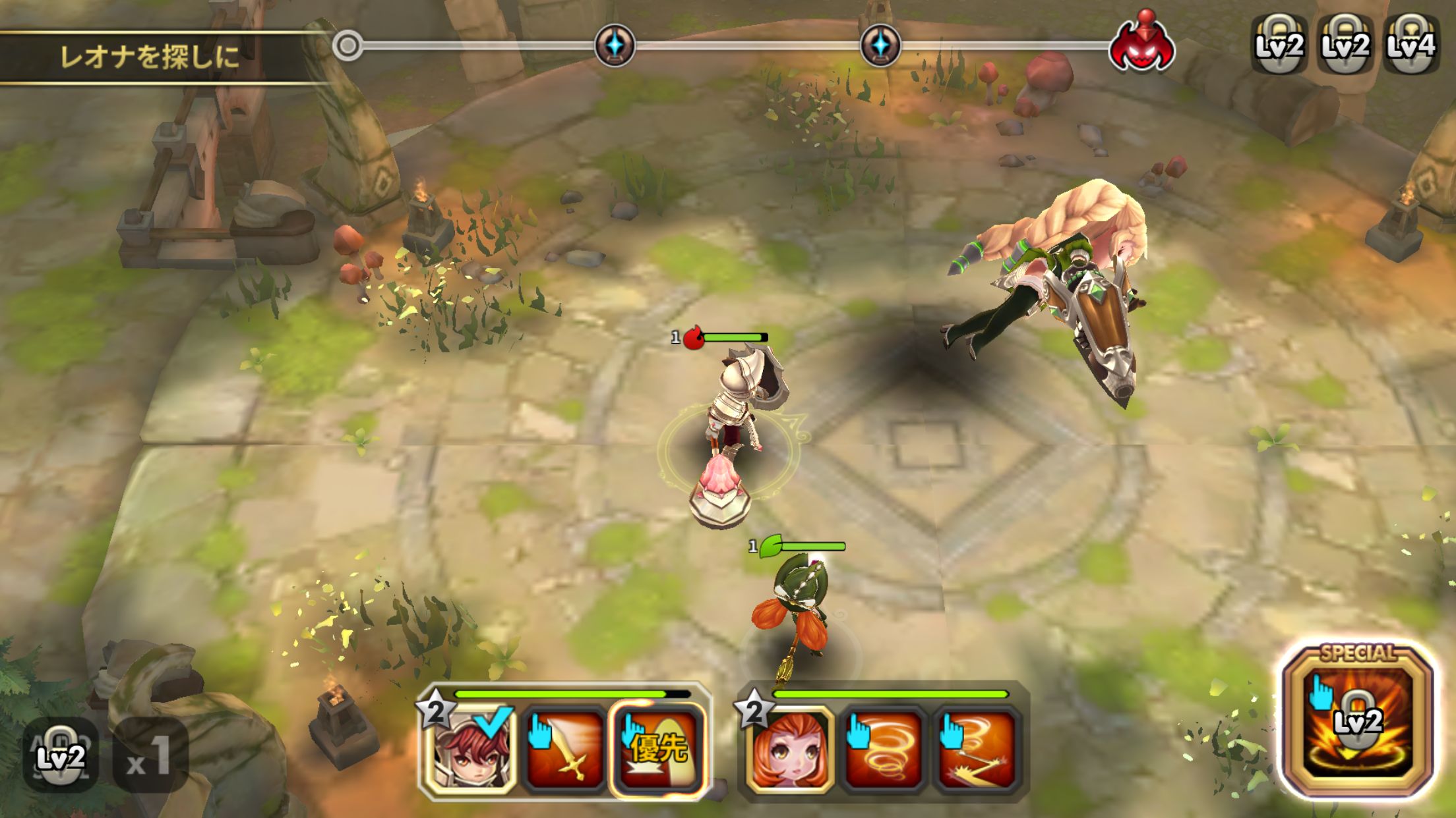 androidアプリ ヒーローズウォンテッド攻略スクリーンショット3