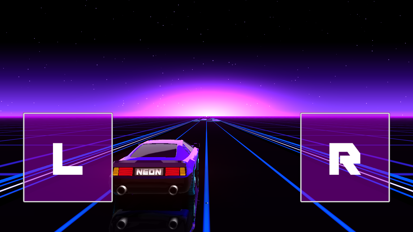 androidアプリ Neon Drive攻略スクリーンショット3