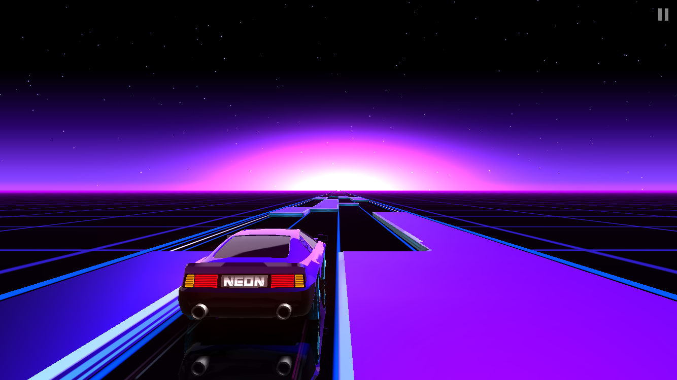 androidアプリ Neon Drive攻略スクリーンショット4