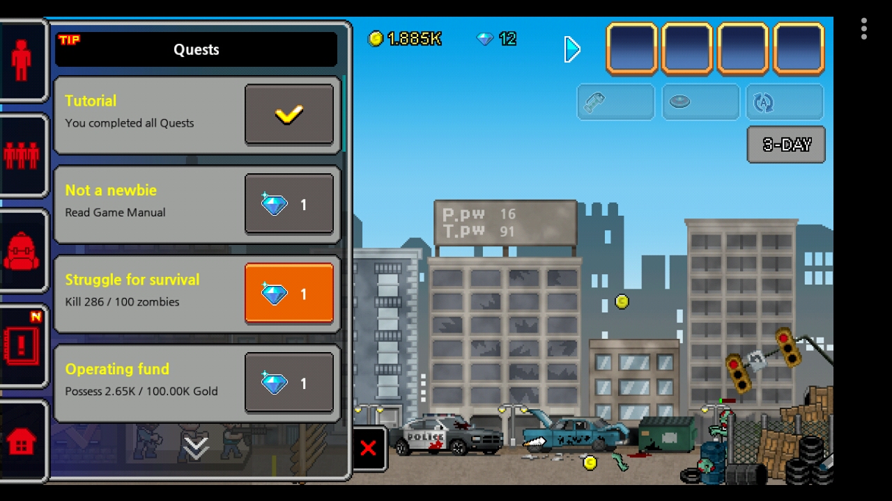 100 DAYS - Zombie Survival androidアプリスクリーンショット3