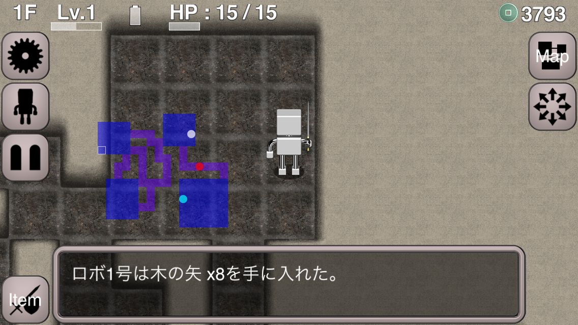 androidアプリ ロボローグ(Roborogue)攻略スクリーンショット3