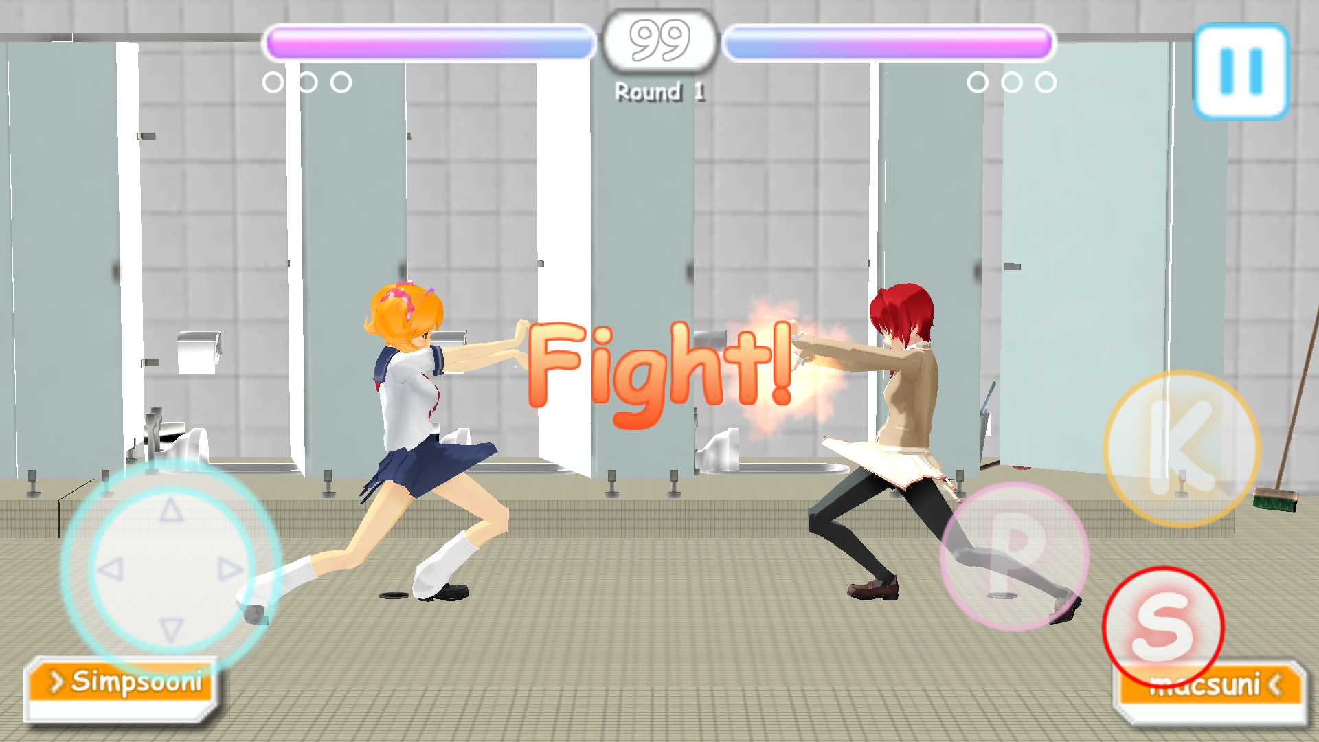 androidアプリ SchoolFighter!!攻略スクリーンショット2