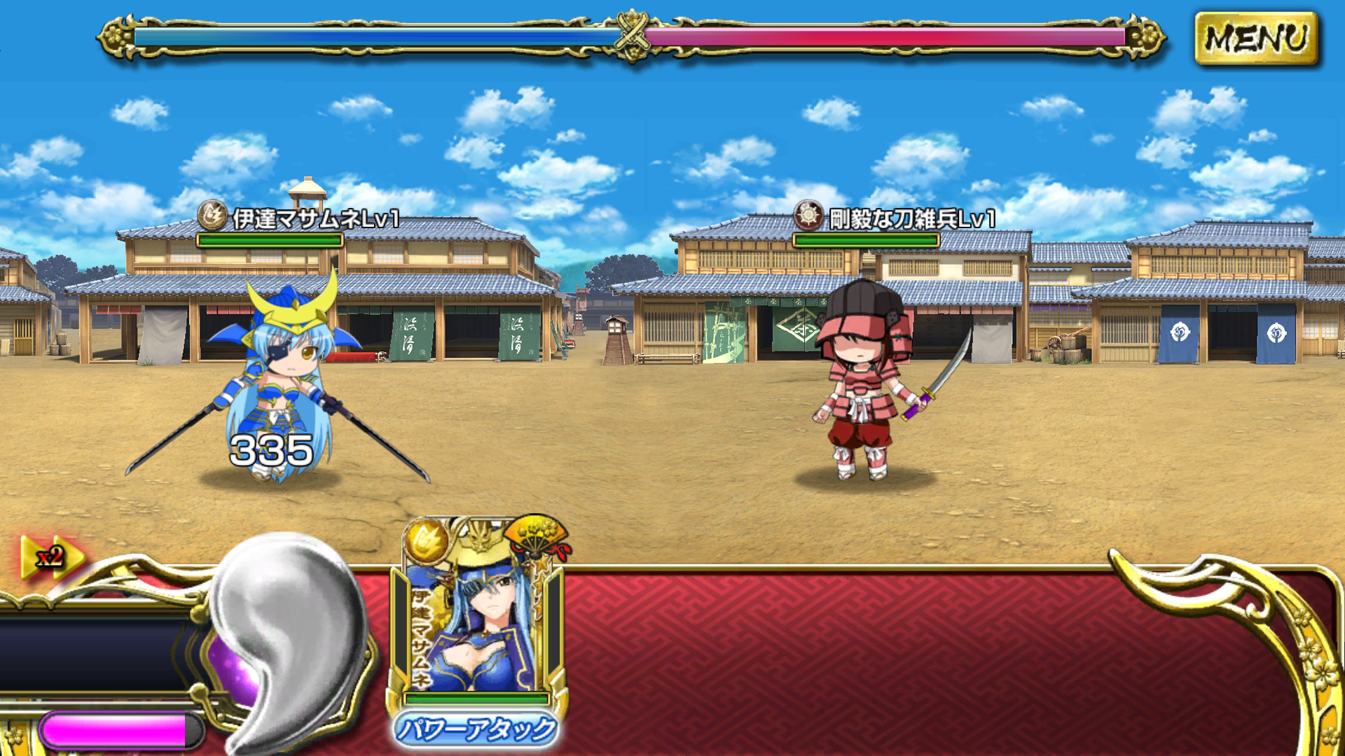 androidアプリ 戦国乙女〜天下無敵の乙女バトル〜攻略スクリーンショット5