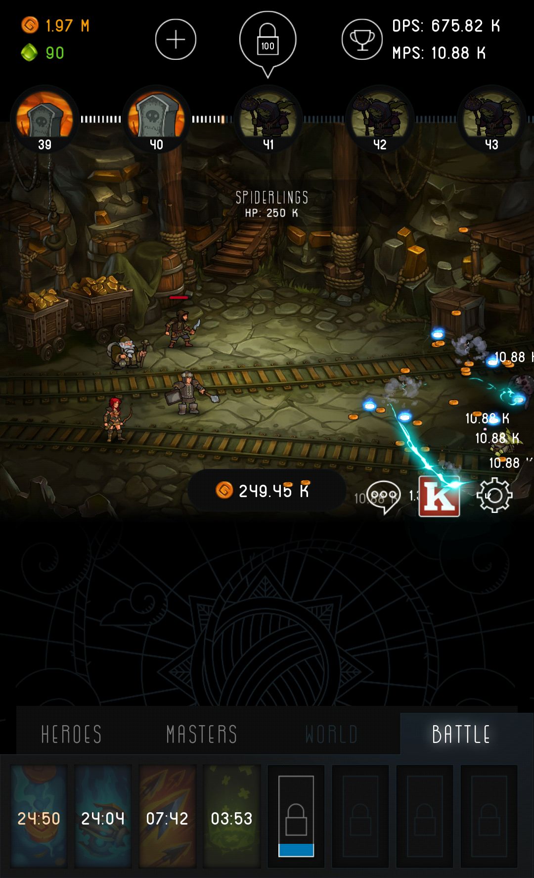 androidアプリ Tap Adventure: Time Travel攻略スクリーンショット1