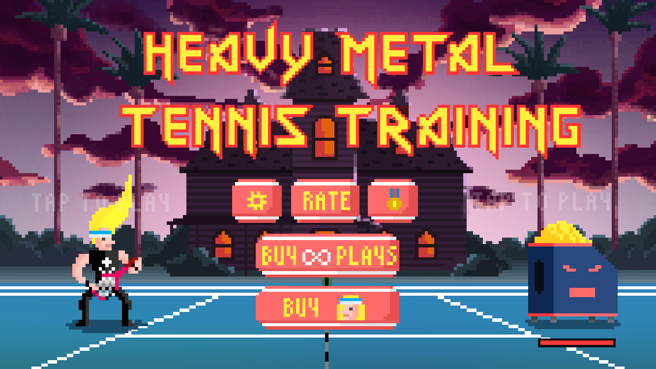 androidアプリ Heavy Metal Tennis Training(HMTT)攻略スクリーンショット1