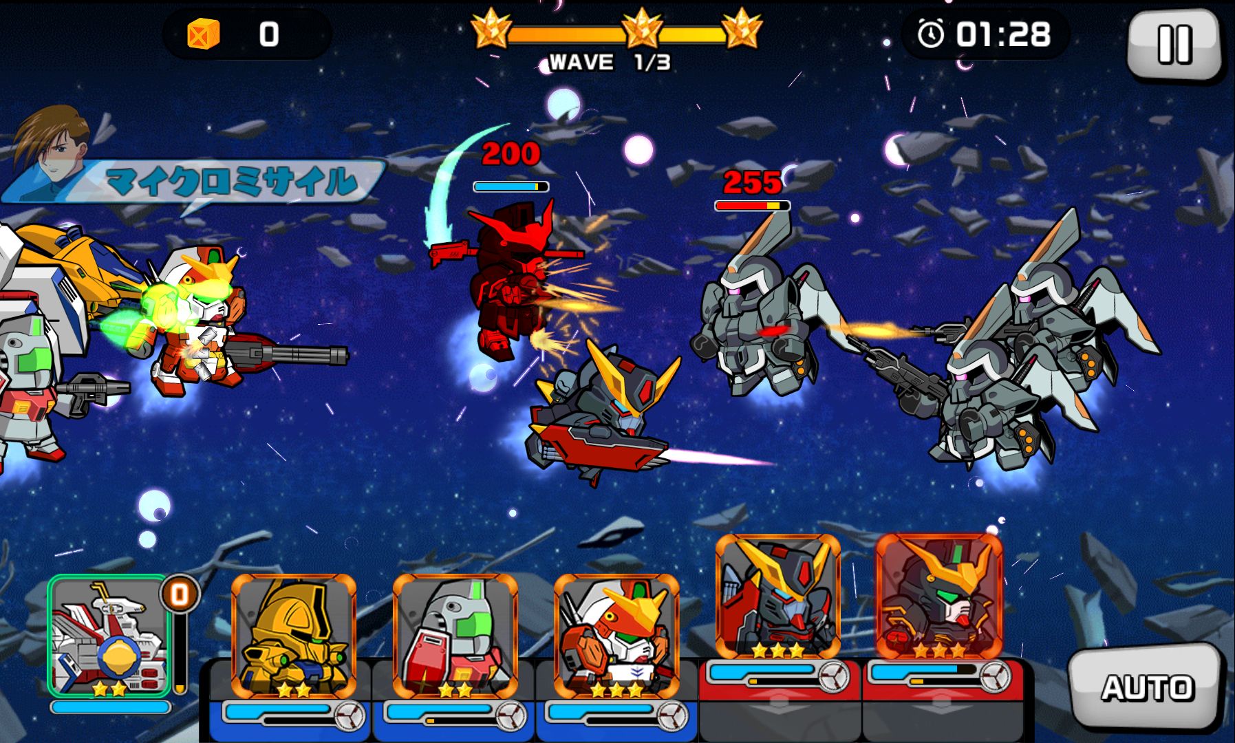 androidアプリ LINE: ガンダム ウォーズ攻略スクリーンショット2