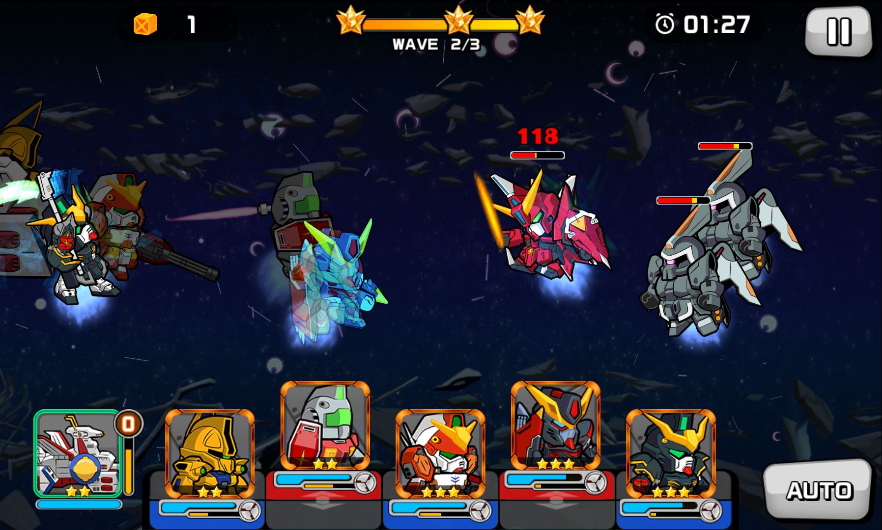 androidアプリ LINE: ガンダム ウォーズ攻略スクリーンショット3