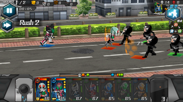 androidアプリ 仮面ライダー バトルラッシュ攻略スクリーンショット3
