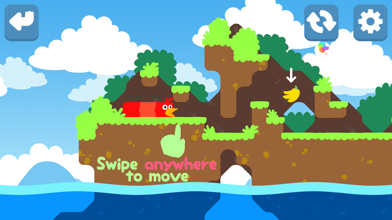 androidアプリ Snakebird攻略スクリーンショット2