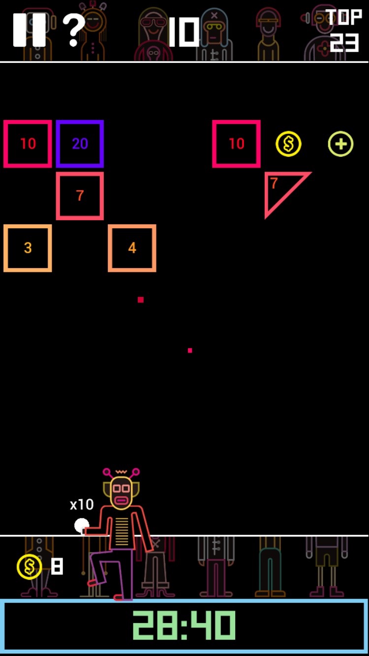 androidアプリ BBTAN攻略スクリーンショット2