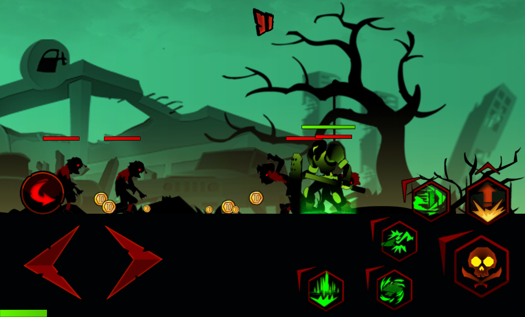 androidアプリ League of Stickman Zombie Free攻略スクリーンショット2