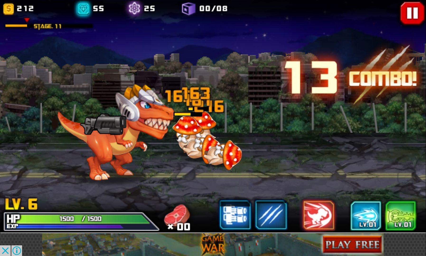 androidアプリ ダイノボット攻略スクリーンショット2