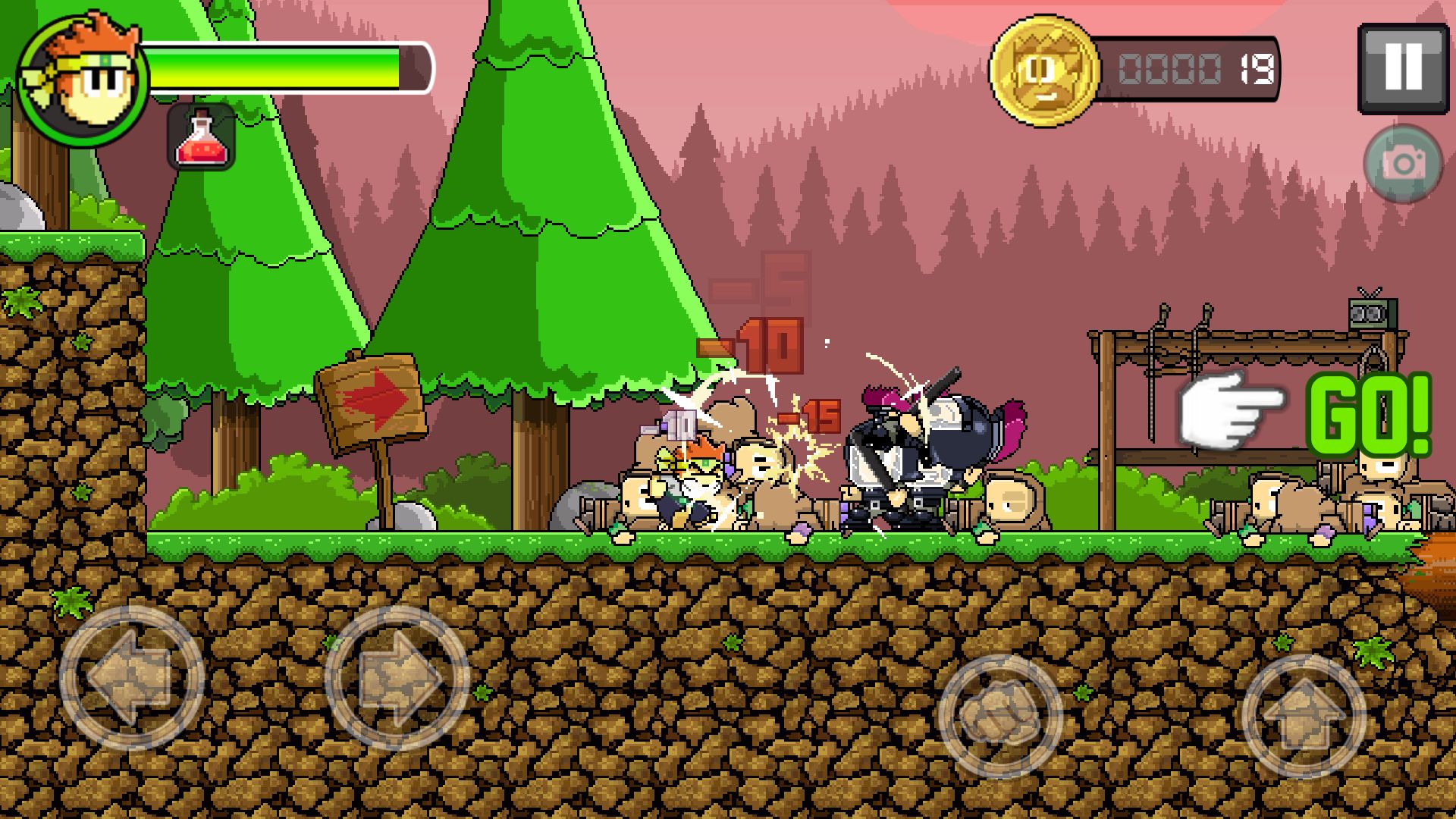 androidアプリ Dan The Man攻略スクリーンショット2
