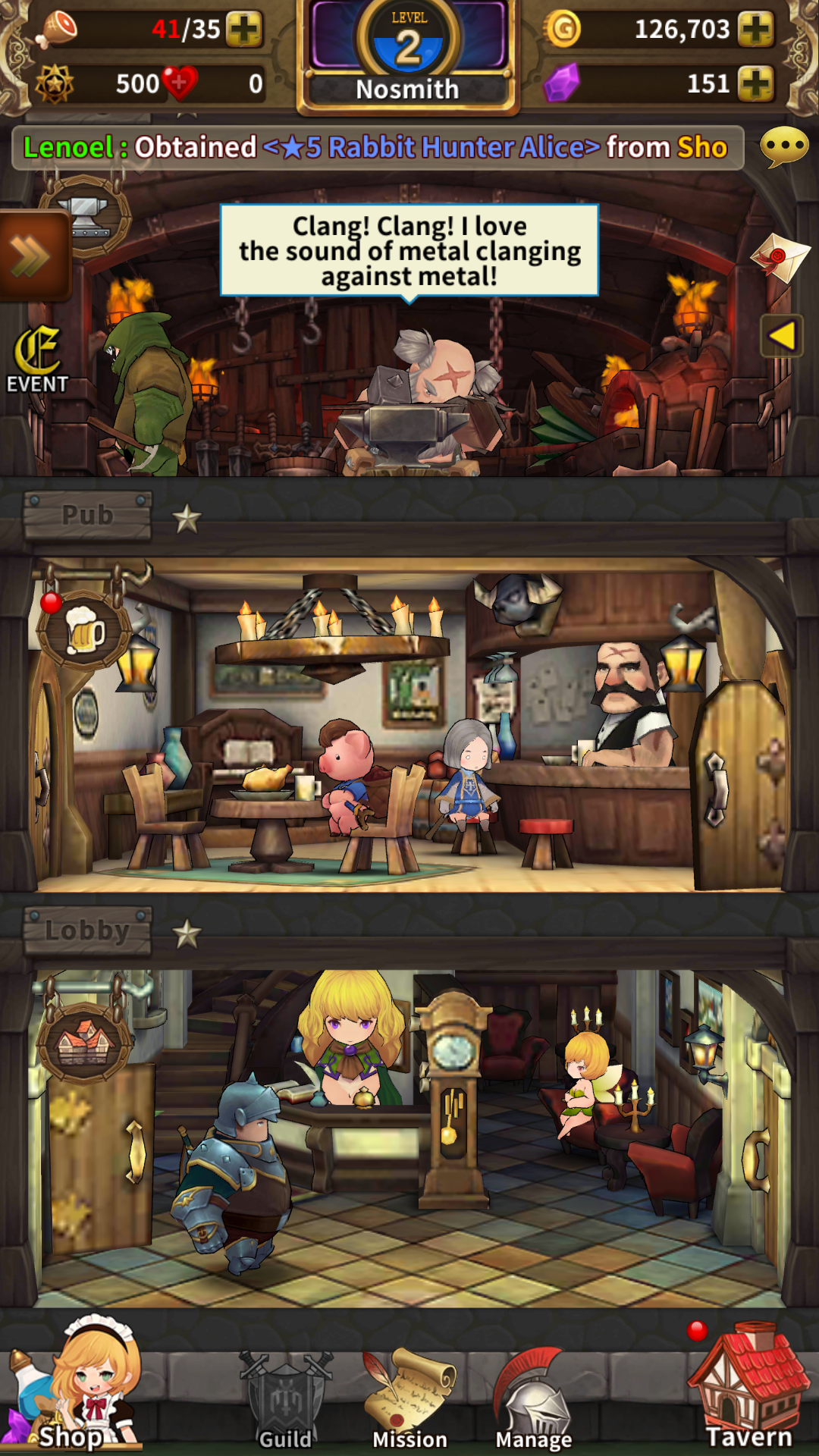 androidアプリ Legendary Tavern（伝説の酒場）攻略スクリーンショット2