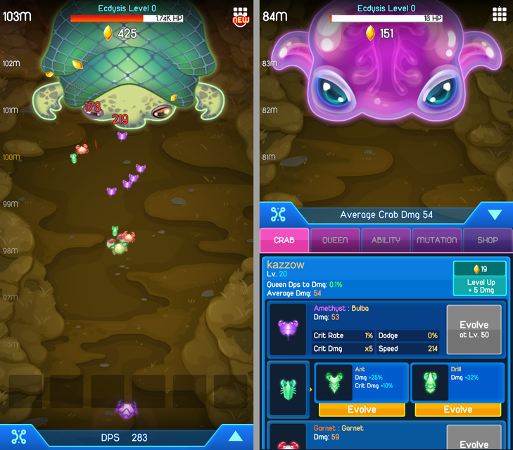 Crab War（カニ合戦） androidアプリスクリーンショット1