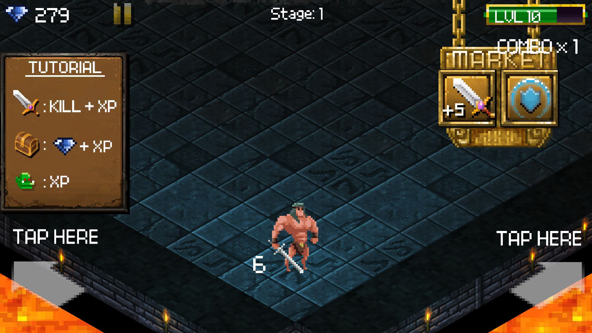 androidアプリ タップンスラッシュ(Tap ’n’ Slash)攻略スクリーンショット2
