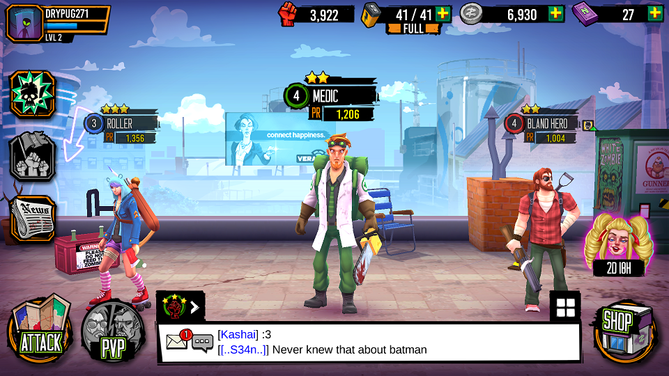 androidアプリ Zombie Squad攻略スクリーンショット1