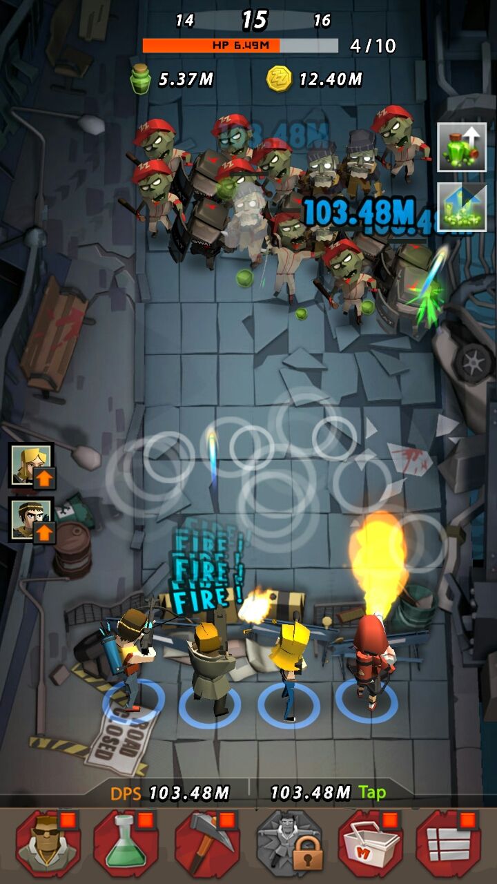 androidアプリ ザップゾンビーズ(Zap Zombies)攻略スクリーンショット1