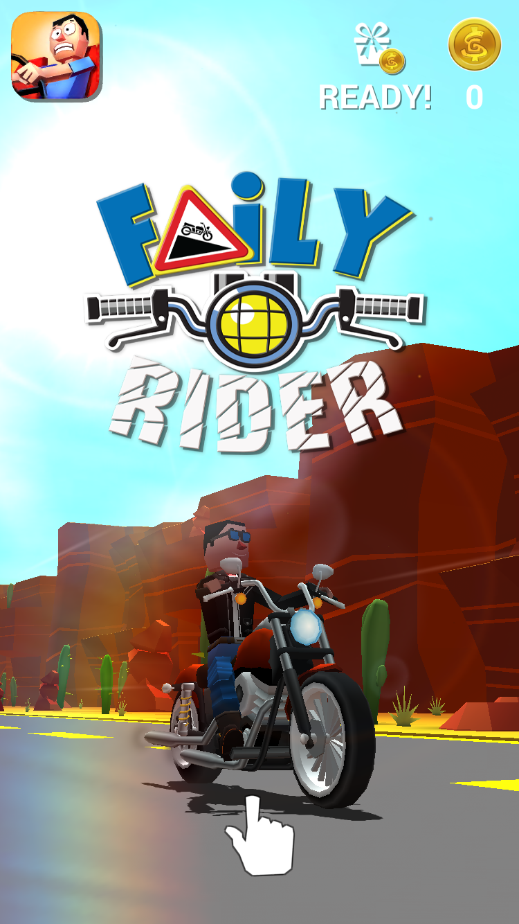 androidアプリ Faily Rider攻略スクリーンショット1