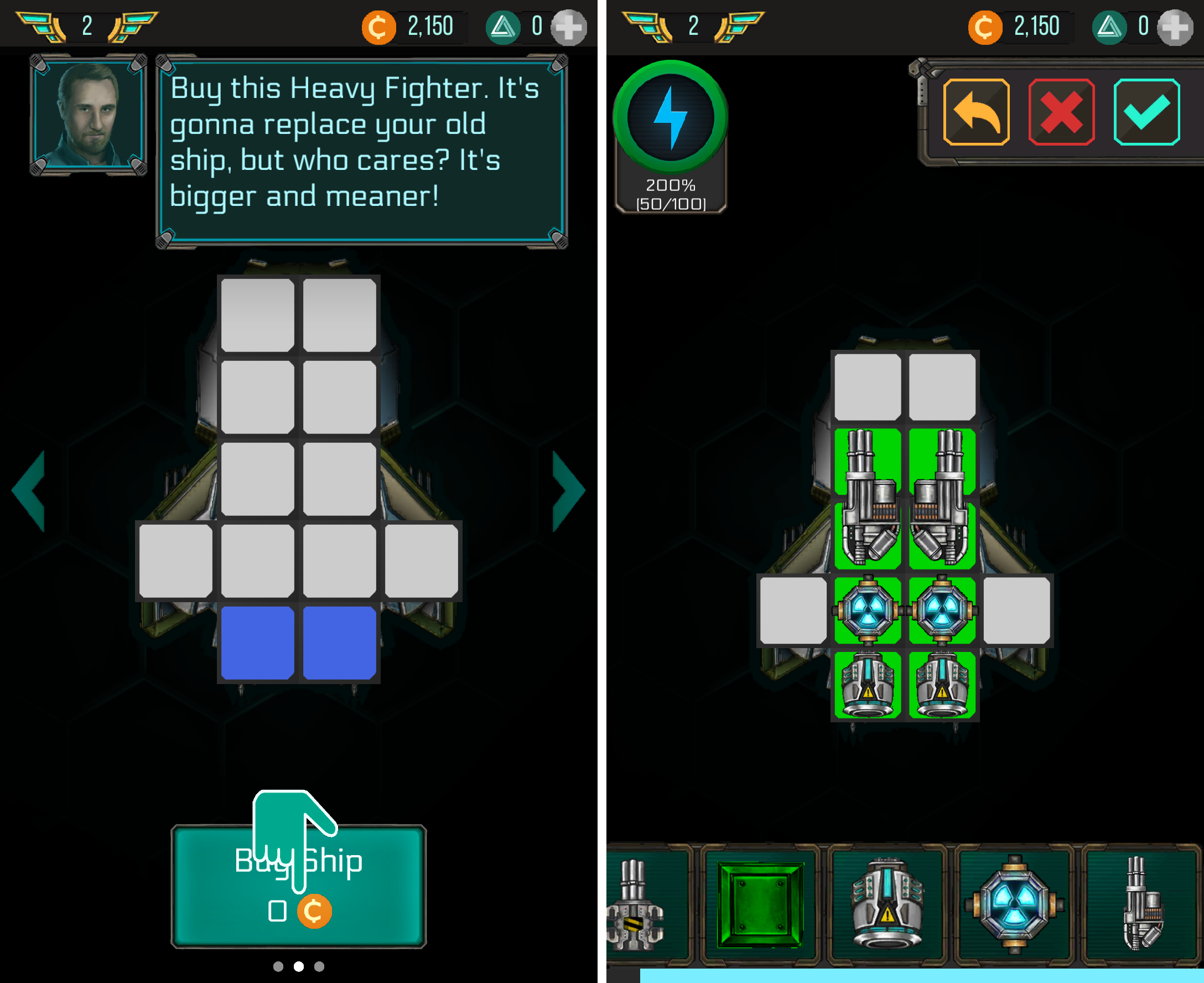 androidアプリ Spaceship Battles攻略スクリーンショット3