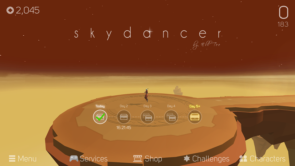androidアプリ Sky Dancer攻略スクリーンショット1