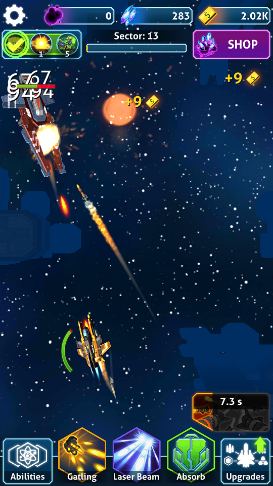 androidアプリ Idle Space攻略スクリーンショット4