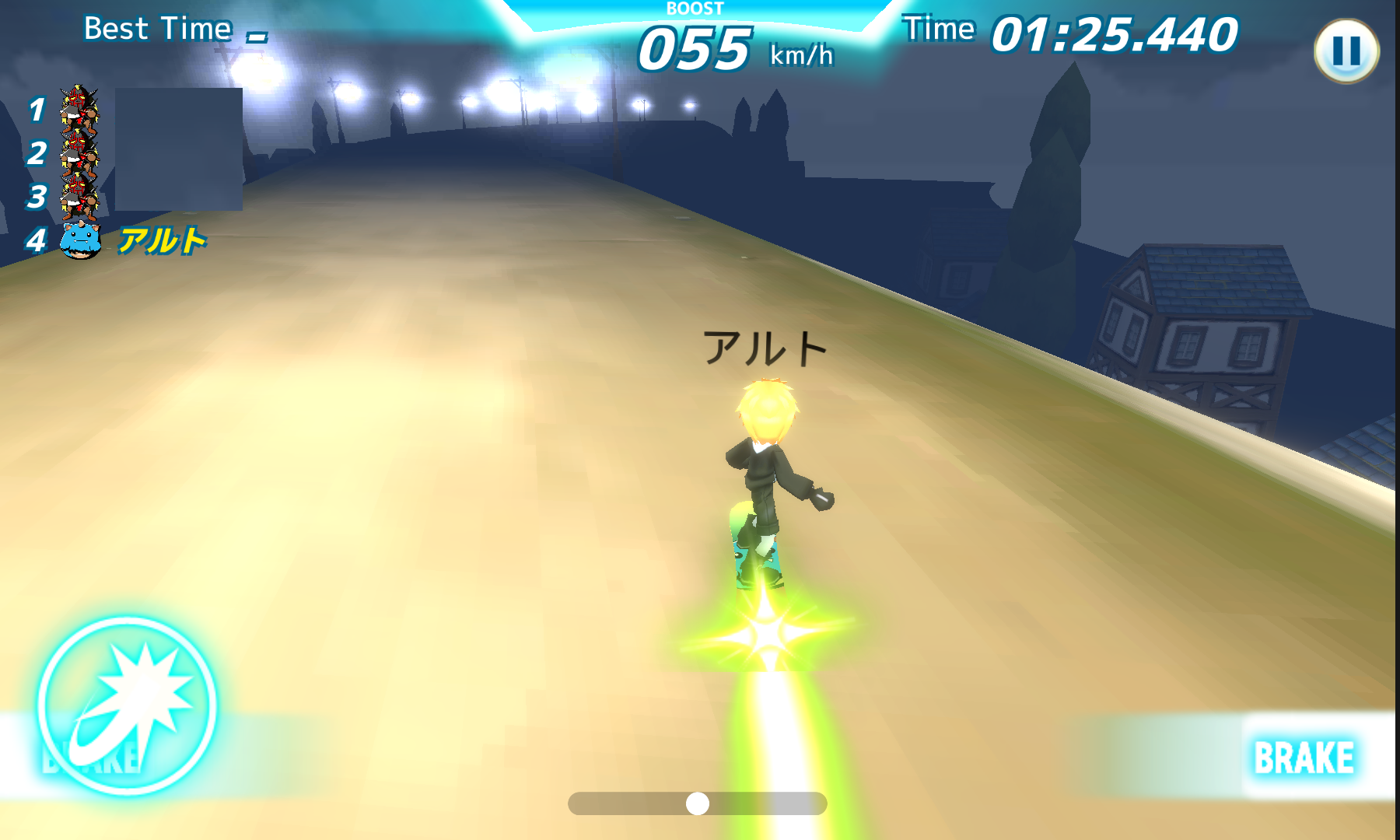 androidアプリ スノーボードタイムアタックFast Fanatic (FF)攻略スクリーンショット8