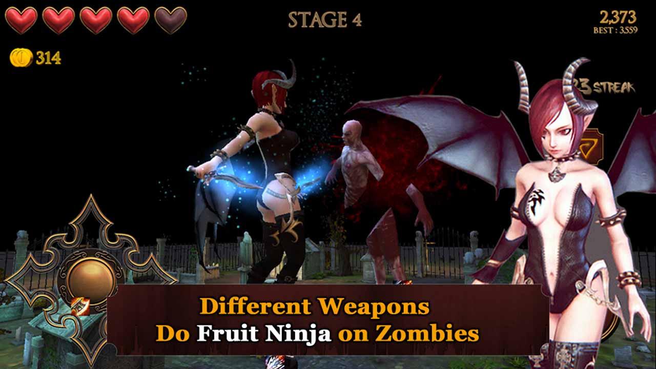 androidアプリ Angel Blade(Zombie Goddess)攻略スクリーンショット1