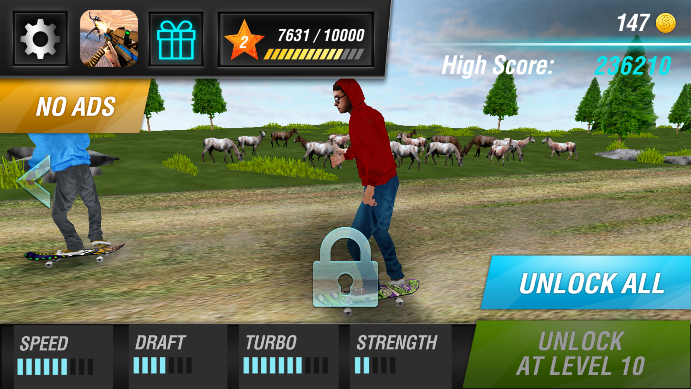 androidアプリ リアル スケートボード ヒーロー Real Skate Racing 3D攻略スクリーンショット1