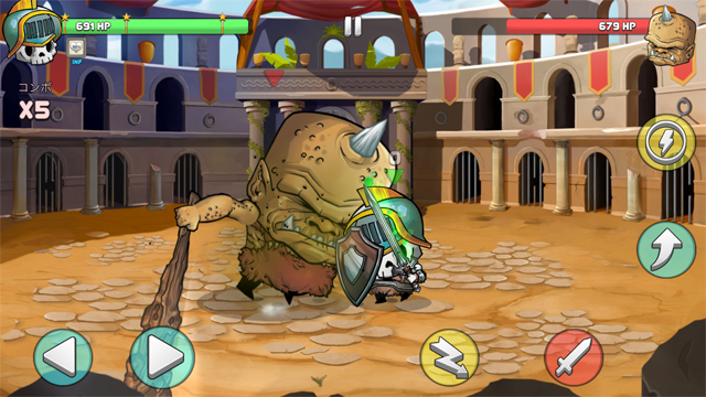 タイニー・グラディエイターズ（Tiny Gladiators） androidアプリスクリーンショット1