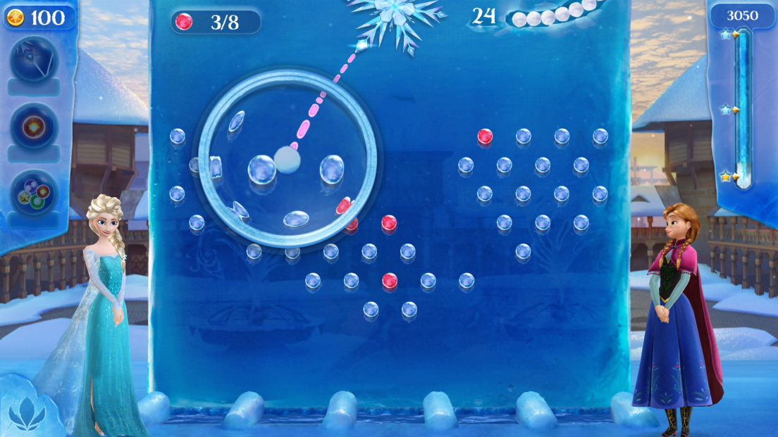 androidアプリ アナと雪の女王 Free Fall:スノーショット攻略スクリーンショット3
