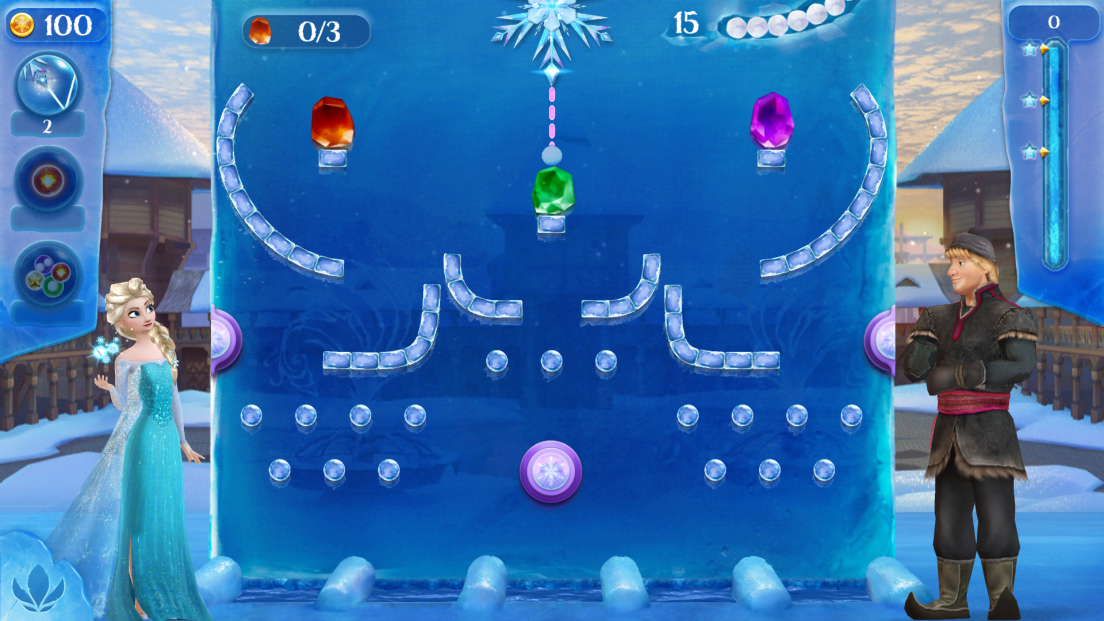 アナと雪の女王 Free Fall：スノーショット androidアプリスクリーンショット1