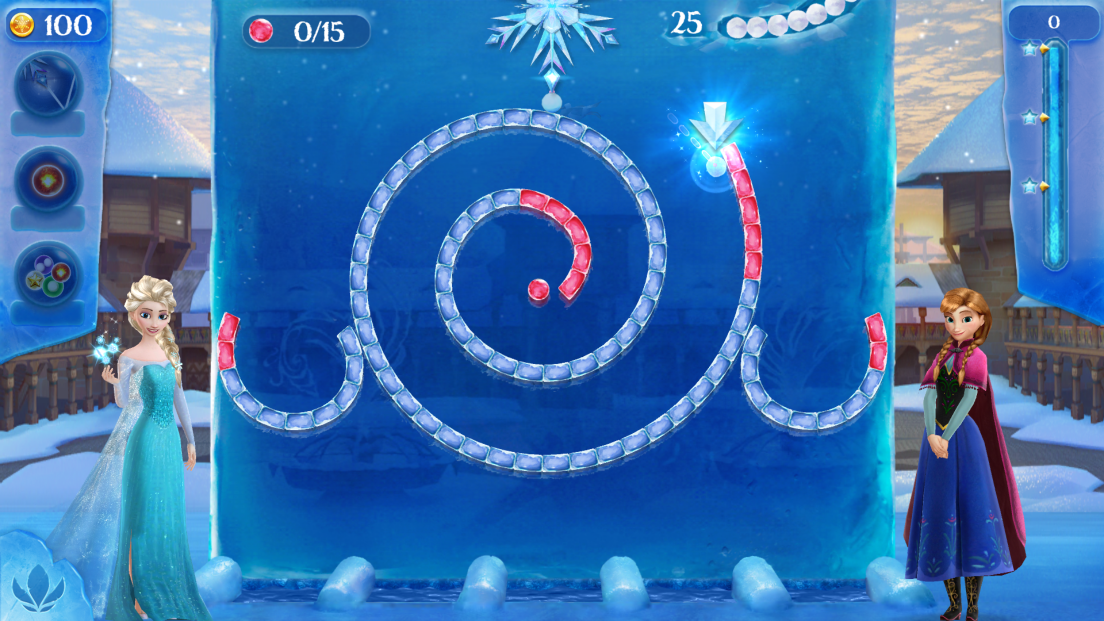 アナと雪の女王 Free Fall：スノーショット androidアプリスクリーンショット2